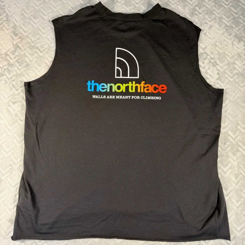 The North Face Muscle Tee Mens XL Black Walls Are Meant For Climbing Shirt